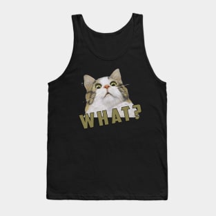 what Cat Meme: Funny newest sarcastic cat meme for cats lover Tank Top